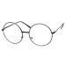 Trixes glasses with round glasses - Beatles retro sixties style clear glass glasses - round glasses as costum supplement cosplay retro parties geek glasses accessories to put on - classic vint black