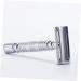 Minkissy Manual Double Edge Safety Razor for Men - Classic Metal Handle Perfect for Beard Shaping & Grooming - Buy Online on GoSupps.com