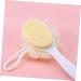 White Healeved Body Scrubber Bath Brush for Shower Massage - Buy Online on GoSupps.com