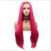 BGHJUE Wig Accessories Women Synthetic Wig Dark Root High Temperature Hair Wig Natural Headline Pink In The Long Straight