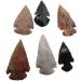 Indian Arrowheads Stone and Black Obsidian Points Lot of 6 - Perfect for Jewelry Making and Decorative Purposes - Buy Online on GoSupps.com