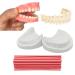 Denture Fake Teeth - Do it Yourself Full or Part Top and Bottom Fake Teeth at Home Repair Missing Teeth Improve Smile(Gypsum Model Gum Material and Fake Teeth)