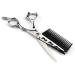 6 Inch Professional Hair Cutting Scissors - Steel Hollow 2 in 1 Barber Shears with Comb - Ideal for Hairdressing - Buy Online on GoSupps.com