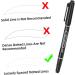 Didiseaon 30 Pcs Eyebrow Marker Pen Beauty Marker Cosmetic Liner Salon Mapping Pen Marker Pens Plastic Black - Buy Online on GoSupps.com