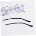 IPLUSMILE Replacement Glasses Legs - 8 Pairs DIY Temple Arm Metal Spare Parts for Men & Women - Thin Black Brackets (14x3cm 4pcs) - Buy Online on GoSupps.com