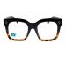 KISS neutral glasses BLUE LIGHT FILTER - Women mod. HORNY - Anti-fatigue and relaxation - PC TV Gaming Black + Havana