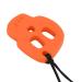 Heat Resistant Chew Teething Necklace | Durable Orange Skull Teether | Stress Relief Toy for Babies - Buy Online on GoSupps.com