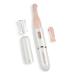 SUPRENT Women's Facial Hair Remover & Eyebrow Trimmer with Pivoting Head - Rechargeable Eyebrow Razor Painless Facial Trimmer on Lips Cheeks Ears Neck and Chin - Easy Cleaning - White