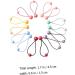 Beavorty 21 Pairs headband color hair tie girls hair rope hair ties clear hair elastics Hair Knockers for Girls scrunchies for girls elastic hair band Pom Pom Acrylic child bracket ball - Buy Online on GoSupps.com