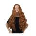 BGHJUE LONG CURLY Hair Long Curly Hair Mat Natural Realistic Big Wave 70 cm Fashion Wig Ms Halloween Carnival Disco Hairpieces Adult Gray Light Brown
