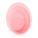 FRCOLOR Makeup Brush Scrub Pad Beauty Cleaning Tool Foldable Cleaner Bow Makeup Accessories Silicone Cleaning Mat Cosmetic Brush Washing Foldable Brush Make up Cleaning Bowl Silica Gel 15x1.2x4.2cm Pink