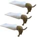 3 PCs toothpaste attachment figure tooth paste topper Poping dog butt tooth paste topper tube printer toothpaste donor dog butt toothpaste funny dog-internal form toothpaste lid (yellow-brown)