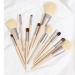 12-Piece Makeup Brush Set | Soft Animal Hair | Eye Shadow Powder & Blusher Brushes | Black (185mm) | International Shipping - Buy Online on GoSupps.com