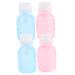 MAGICLULU MAGICLULU 4 Pcs Pink Nail Polish Liquid Pump Bottles Clear Plastic Leak Proof