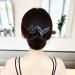 2Pcs Whale Tail Rhinestone Flower Hair Clip Rhinestone Flower Hair Clip Lazy Hair Curler Deft Bun Maker New French Whale Tail Twist Bun Hairstyle Shaper (Feather+Fishtail) - Buy Online on GoSupps.com