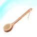 Lurrose Bamboo Bath Body Brush with Long Handle and Natural Boar Bristles - Buy Online on GoSupps.com