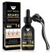 60ml Huile barbe homme Huile Pousse Barbe avec Rouleau Barbe Kit de soins de barbe pour hommes Soin Barbe Homme pour le soin quotidien de la barbe de enti re Cadeau Homme