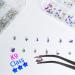 2680pcs AB Nail Rhinestones Set with 120pcs Colorful AB Nail Charms and 2560pcs AB Flatback Beads for Nails and Makeup Decoration - Buy Online on GoSupps.com