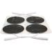 reserv 2" Round Premium Re-Usable Self Adhesive Electrode Pads for TENS/EMS Unit Fabric Backed Pads with Premium Gel (White Cloth and Latex Free) (20 Electrodes) 20 Count (Pack of 1) - Buy Online on GoSupps.com