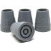 fiXte Heavy Duty Rubber Ferrule Tips with Metal Washer for 25mm Poles - Grey (Pack of 4) - Buy Online on GoSupps.com