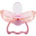 Flat Head Pink Baby Pacifier - Soft Liquid Silicone Nipple for Newborns | Automatically Closes & Safe for Babies - Buy Online on GoSupps.com