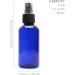 4oz Blue Plastic Fine Mist Spray Bottles (12-Pack) BPA-Free with Black Sprayers - Includes Labels - PET #1 Plastic - Buy Online on GoSupps.com