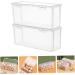 Mikinona 2pcs Box Egg Storage Box Plastic Trays for Food Refrigerator Egg Holder Fruit Vegetable re-usable - Buy Online on GoSupps.com