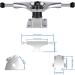 BESIY Skateboard Trucks  Skateboard Bearings & Wheel Hardware Set with Polished Skateboard Screws 1" and Practical Wrench (1) (Aluminum Color) - Buy Online on GoSupps.com
