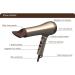 Hair Dryers Professional 2000W Household Ionic Technology 2 Speed 3 Heat with Collecting Nozzle Constant Temperature Nursing Technology Portable Folding for Household and Salon Black Small Gift - Buy Online on GoSupps.com