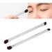 Makeup Concealer Brush Portable Double Ended Eyeshadow Brush Set 2pcs Silver Ergonomic for Home Travel - Buy Online on GoSupps.com