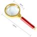 Metal Magnifier 5X Wood Handle Magnifier 50mm Elderly Read Vintage Glass Lens Copper Metal Frame Rugged Wood Handle Made in China - Buy Online on GoSupps.com