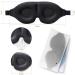 Buy 3D Contoured Sleep Mask | Soft Memory Cotton Eye Mask for Travel | Comfortable Blindfold for Men & Women - Buy Online on GoSupps.com