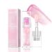 Cosmetics Color Changing Lip Oil Magic Color Changing Lip Oil Glitter Lip Gloss with Big Brush Warm Change Hydrating Lip Gloss Long Lasting Shimmery Lip Glow Oil Non-sticky (1 PC)