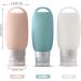 Buy Besylo Silicone Travel Bottles - 3 Pack (60ml) with Carabiners for Travel Outdoor Activities & School - Multicolored - Buy Online on GoSupps.com