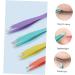 MAGICLULU 1 Set Eyebrow Tweezers Extension Tweezers Face Tools Grooming Tools Eyebrow Clamp Eyebrow Picker Facial Tools Tweezers for Eyebrow Flat Tip Cosmetic Stainless Steel 8.5x5.3cm Colorful - Buy Online on GoSupps.com