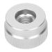 Tbest Vanne de Convertisseur de Bidon Adaptateur de R servoir de Gaz Vanne de Charge de Propane Convertisseur de Bidon Plat Universel de Camping en Plein Air 1/4in Argent