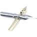 Mewutal 2Pcs/Set Comic Pen Nib Set - Calligraphy Manga Writing Replacements - Gold+Silver - Buy Online on GoSupps.com