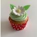Holly Cupcakes 6 Beautiful Sugar Daisies & 12 Pretty Edible Wafer Leaves - Buy Online on GoSupps.com