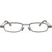 Cokobin Ultra-Light Reading Glasses - Metal Frame Ultra-Thin Visual Aid Full Frame Includes Glasses Case - 1 Diopter for Men & Women (Gray) - Buy Online on GoSupps.com