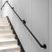 Stair Banister Handrail Handrail 3Ft Complete Kit Non-Slip Industrial Wind Wrought Iron Pipe Elderly Stairs Handrail Indoor and Outdoor Corridor Attic Support Rod - Buy Online on GoSupps.com