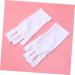 Mikinona Gel Manicure Gloves 1 Pair Anti Uv Glove Nail Half-Finger Gloves Chinese Wooden Pillow Cotton Glove Silicone Ear Display Uv Shield Glove White Manicure Manicure Glove - Buy Online on GoSupps.com