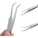 Premium Stainless Steel Curved Tip Tweezers for Eyelash Extensions & Nail Art | International Shipping - Buy Online on GoSupps.com