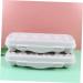LABRIMP Food Serving Tray 2pcs Egg Tray Holder with Lid Drawer Organizer with Lid Egg Holer Storage Box Egg Carton Portable Grey 30X11CM - Buy Online on GoSupps.com