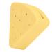 Triangular Powder Storage Box Puff Holder Easy to Clean Convenient Double-sided Air Vent Smooth-closing Silicone Portable for Home Travel (Yellow)
