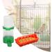 and Water Feeder Set Feed Bucket Duck Feeding Dispenser Bird Watering Bottle Cage Hanging Poultry Waterer for (Medium) - Buy Online on GoSupps.com