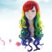Lurrose Long Curly Rainbow Wig - Wavy Cosplay & Halloween Wig for Women | International Shipping Available - Buy Online on GoSupps.com