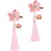 ibasenice 2 Pairs Kids Barrettes for Hair Hanfu Hair Accessories Girl Barrettes Clip Flower Hair Clip Kids Hair Accessories Hair Clip for Han Chinese Clothing Child Candy Bag Tassel - Buy Online on GoSupps.com