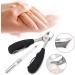 Nail Clipper Set Pliers Tool Pedicure Dead Skin Remover Set Pedicure Clipper for Women Men(Black suit) - Buy Online on GoSupps.com