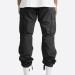 Ozmmyan Men's Cargo Pants - Solid Black Outdoor Fitness Trousers with Multiple Pockets | Medium Size - Buy Online on GoSupps.com