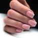 Maggidea French False Nails Acrylic White Tip Stick on Nails 24pcs Strong Square Pink French Style Press On Nails with Glue Elegant Fake Nails for Women (Short Square- Pink B)